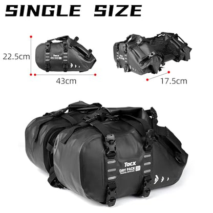 Motorcycle Saddle Bags Tail Bag (20L-Black)