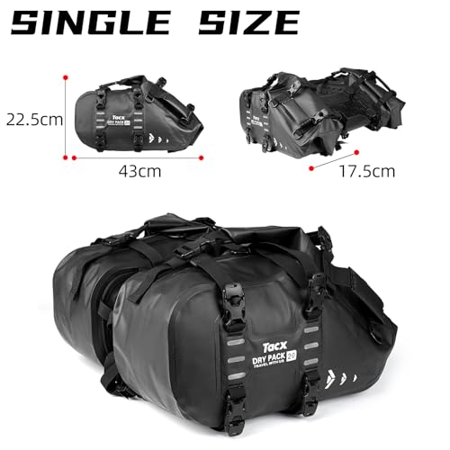 Motorcycle Saddle Bags Tail Bag (20L-Black)