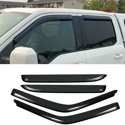 4pcs Original Window Visors for F (for F-150 15-20 Supercrew)