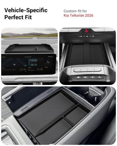 3PCS Center Console Organizer Set Fit for Kia Telluride 2027 (Fit for Kia Telluride 2027 3PCS)