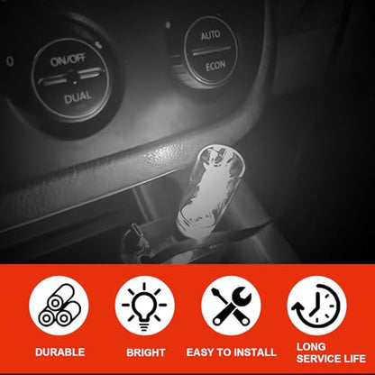 3PCS USB Car Interior Ambient Lights (White)
