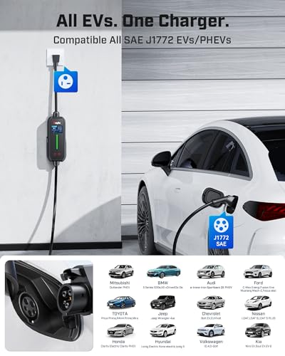2026 Upgraded Level 1&2 EV Charger for ALL J1772 EV (For ALL J1772 EVs)
