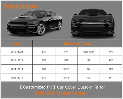 6 Layers Waterproof Car Cover for Dodge Charger 2006 (LM-Silver / 23. Custom Fit Dodge Charger)