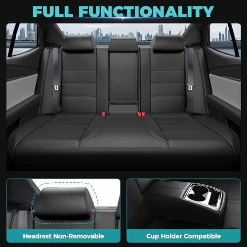 Custom Seat Covers for Toyota Camry 2025 2026 Hybrid (Black / 2025-2026 Camry LE SE)