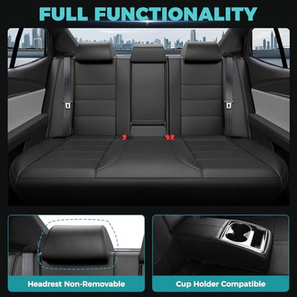 Custom Seat Covers for Toyota Camry 2025 2026 Hybrid (Black / 2025-2026 Camry LE SE)