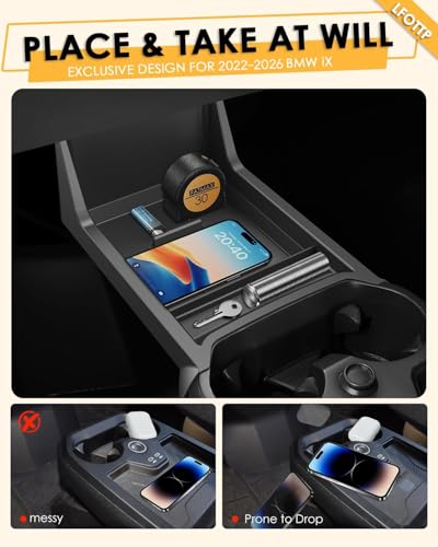 For BMW iX Lower Console Tray (Lower Center Console)