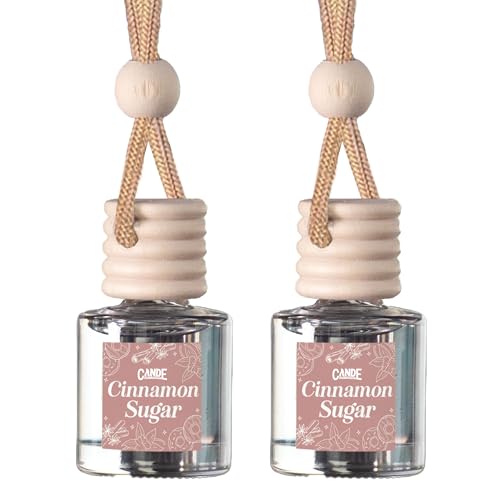 CANDECraftCo 2 Pack Hanging Car Air Freshener Diffuser for Essential Oils