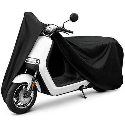 Moped Cover Scooter Cover Waterproof Outdoor Vespa Cover (S-72 inch / Black)