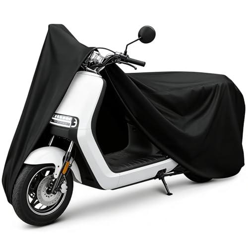 Moped Cover Scooter Cover Waterproof Outdoor Vespa Cover (S-72 inch / Black)