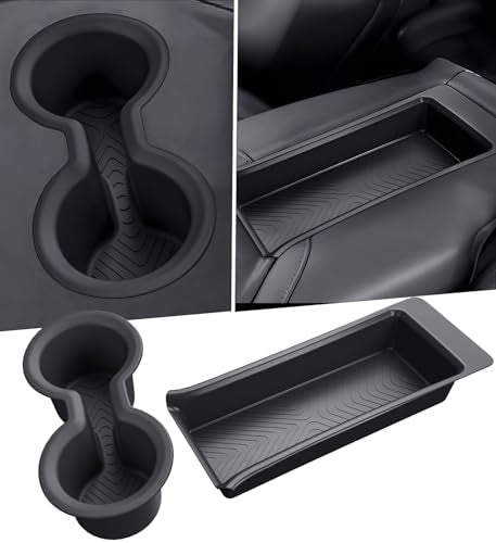 2nd Row Cup Holder Insert & Center Console Organizer for Honda Pilot 2023 (Cup Holder for 2023-2026 Pilot, 8 Seats)
