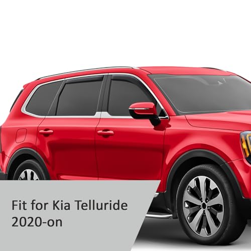 in Channel Extra Durable Rain Guards for Kia Telluride 2020 (For Telluride 20-26)
