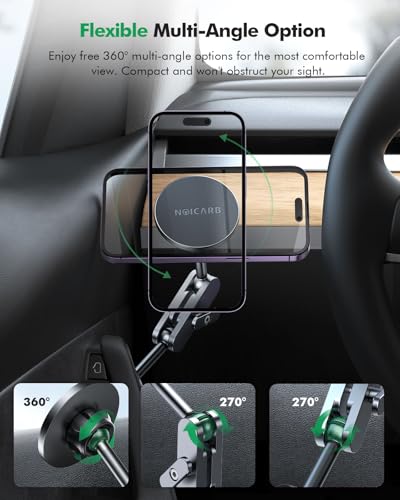 for Tesla Phone Mount (2025-2022 Model Y, 2023-2021 Model 3, Drive Seat)