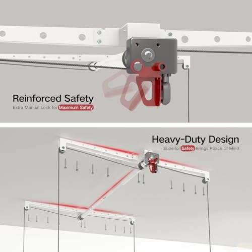 Overhead Garage Storage Rack (White)