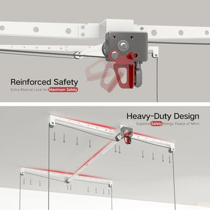 Overhead Garage Storage Rack (White)