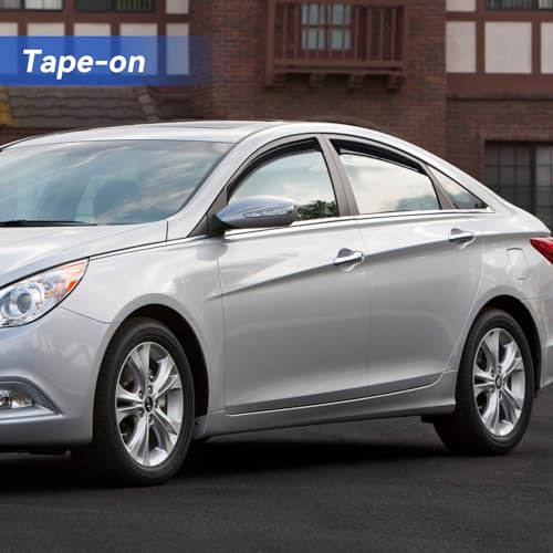 Window Visors Rain Guards for 2011 2012 2013 2014 Hyundai Sonata (2011-2014 Hyundai Sonata)