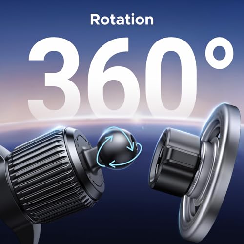 Car Phone Mount for Magsafe Air Vent Car Mount Magnetic Phone Holder Compatible with iPhone 17 16 15 14 13 12 Pro Max (Gray)