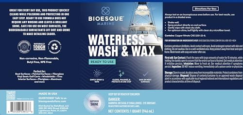 Marine Waterless Wash & Wax (32 Fl Oz (Pack of 1))