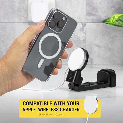 SMSTRVL MagSafe Airplane Phone Holder Mount (Travel / Desk / Office / 1 Pack / Black)