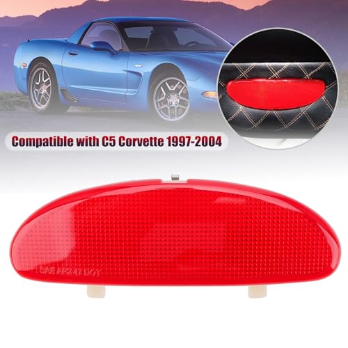 Front Inner Door Panel Reflector with Buckle for C5 Corvette 1997 (Red)