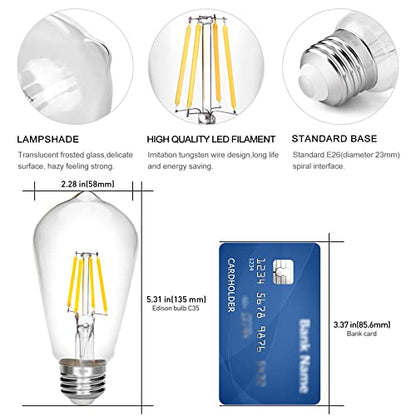 LED Edison Bulb 4W (Daylight / Pack of 3)