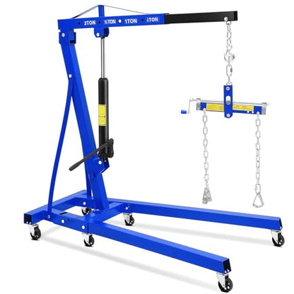 2 Ton Hydraulic Engine Hoist with Lever Stabilizer (with Lever / Blue)