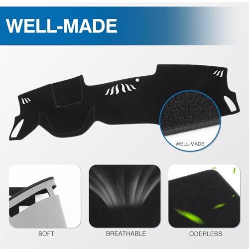 Black Dash Cover for Kia Seltos 2021 2022 2023 (Seltos 21-23(black))