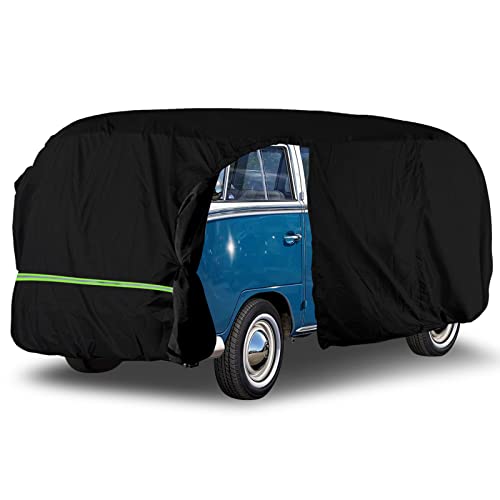 Waterproof Car Cover for VW Bus T1 T2 T3 Vanagon 50 (1950-1992 VW Bus T1 T2 T3-Black)