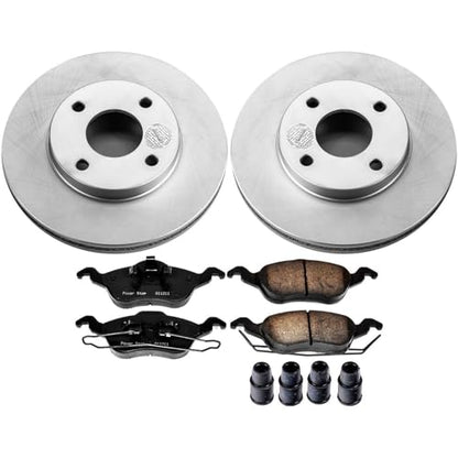Z17 Brake Pad & Fully Coated Rotor Kit Front CRK1358 (Stock Replacement Fully Coated)