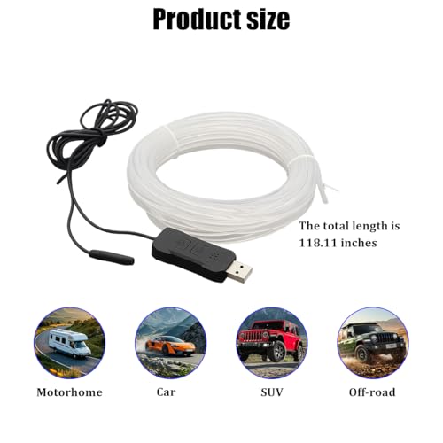 9.84FT EL Wire Interior Car LED Strip Lights