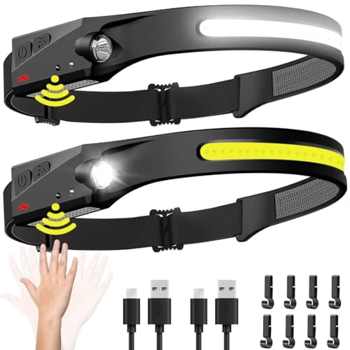 Headlamp Rechargeable 2PCS (2 Pack)