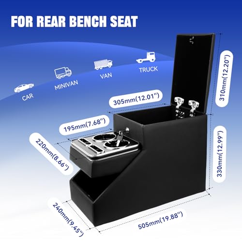 Automotive Center Console Organizer Between Seat