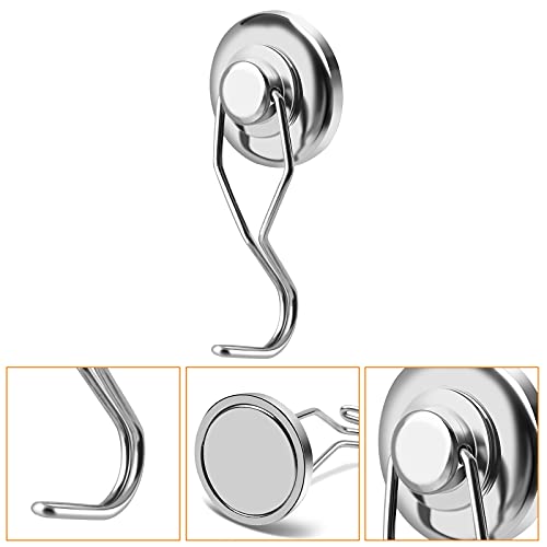 Magnetic Hooks (Silver / 7Pack 120Lbs+)