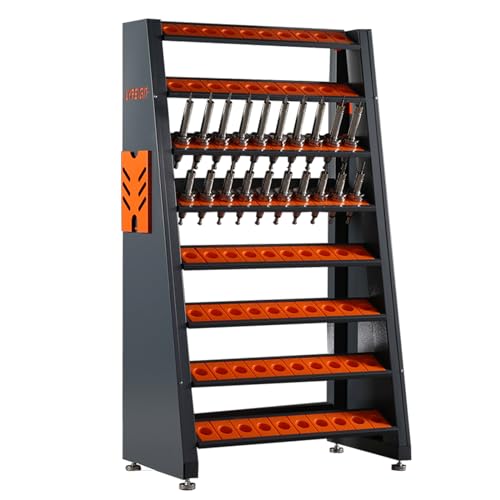 8 Row Large Capacity CNC Tools Holder Rack 80 Cap (CAT/BT40-80CAP)