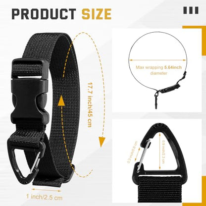 36 Pack Adjustable Extension Cord Holder Straps (Black)