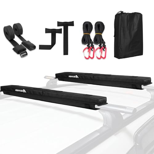 Soft Roof Rack Pads System for Surfboard (30 inch (Use with Cross Bar))