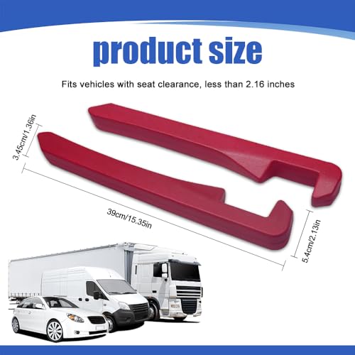 2PCS Car Seat Gap Filler (Red)