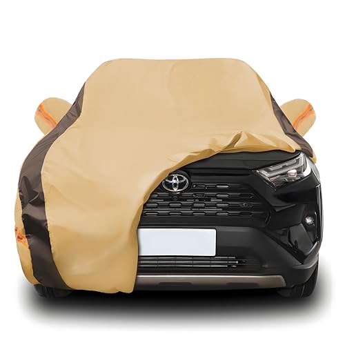 RAV4 Car Cover Waterproof All Weather Compatible with Toyota RAV4 (A Compatible with Toyota RAV4)
