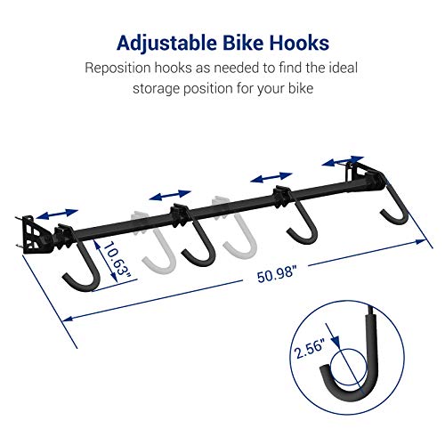 4 Bike Storage Rack Wall (4 Bikes)