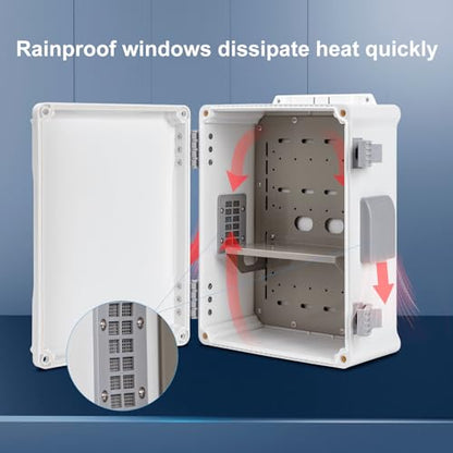 Outdoor Electrical Junction Box (12.6"H x 9.4"L x 5.7"W & Standard)