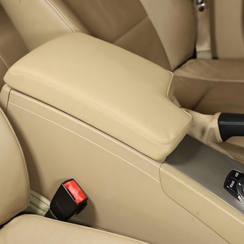 Car Armrest Box Cover for BMW 3 Series E90 E91 E92 E93 2006 (Beige)