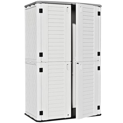 Large 67 Cu.ft Waterproof Storage Shed (White-52 cu ft)