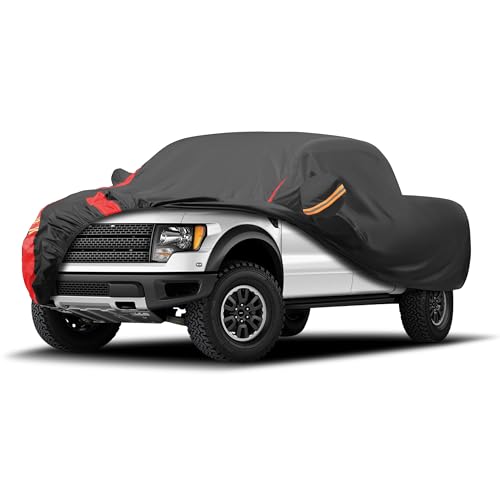 Car Cover Outdoor Automobiles Waterproof All Weater Truck Cover.Size T4 (T4 Fit Truck Length 242-250 inch / 4 Truck Cover)