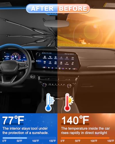 for 2026 2027 Chevy Traverse Car Windshield Sun Shade Umbrella (2024-2027 Traverse)
