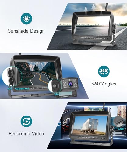 RV Wireless Backup Camera (1 Cam with Loop Recording)