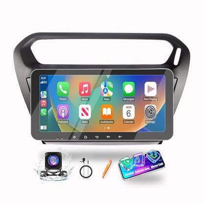 for Peugeot 301 2013 (Octa Core-6G-128G-Matte Black)