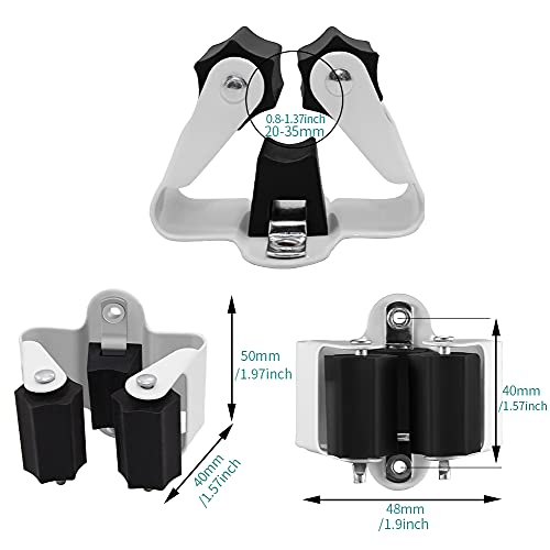 Broom Holder Wall Mount 30 Pack (30 / Matte Black)