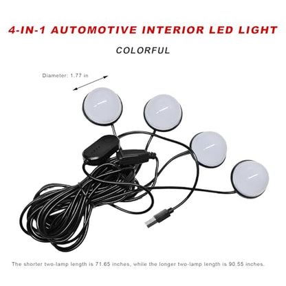 Car Interior LED Lights (RGB Colorful)
