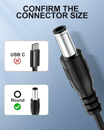 14V Charger Cord for Halo Bolt Air 58830 57720 Portable Car Battery Jump Starter