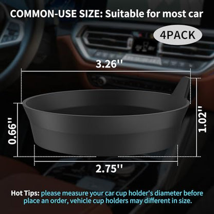 Car Coasters 4 Pack (4 Pack-black)