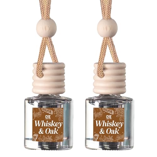 CANDECraftCo 2 Pack Hanging Car Air Freshener Diffuser for Essential Oils